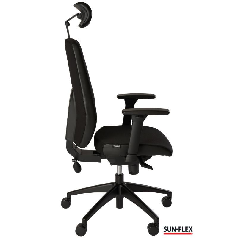 Krēsls SUN-FLEX OFFICECHAIR HB, melns
